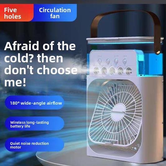 USB Powered Mist Cooling Fan — Desktop & Handheld